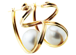 18金真珠ピアス