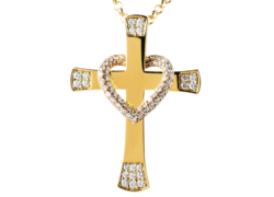 十字架とハートのペントップ