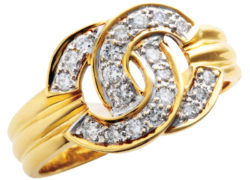 D:0.35ct ココマーク風