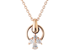 K18&ダイア ウオルサム スイング ペンダント