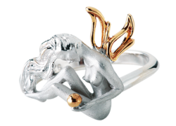 k18＆シルバー デザインリング